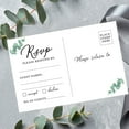 thumbnail image 2 of Koyal Wholesale 56-Pk RSVP Postcards for Wedding Minimal Eucalyptus Leaf Cardstock Response Reply Cards, "4 x 6", 2 of 5