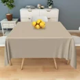 thumbnail image 3 of Tchckioa 70x70 Inch Taupe Tablecloth for Restaurant Decor,Square Stain Proof Table Cloth Cover, 3 of 5