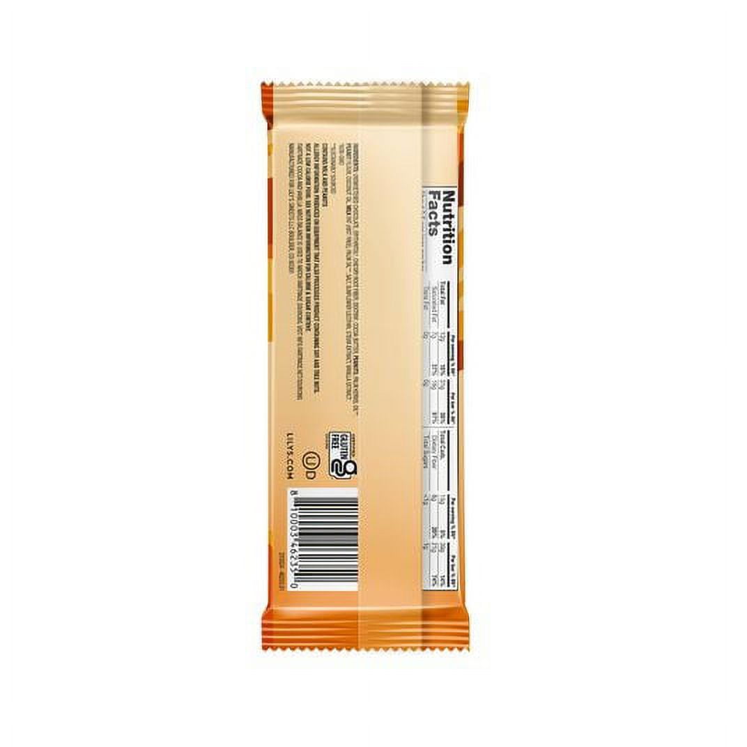 Lily's Filled Dark Chocolate Bar, Peanut Butter, 55%, Stevia Sweet - 12 x 2.8 oz