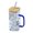 D!, variant on Heat Glass Cup with Straw 400Ml Suitable for Cold Drinks Juice Milk Including Lid Glass Texture Suitable for Various Beverages Home Decor Happy Day!