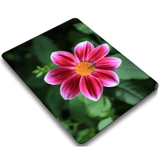 KSK KAISHEK Hard Protective Shell Case Cover Only for Old MacBook Air 13" 2010 2011 2012 2013 2014 - 2017 A1466 A1369 + Black Keyboard Cover, Flower 0748