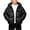 A Black, variant on Waterproof Hooded Jackets Zip Up Kids Hooded Puffer Jacket Warm Quilted Zip Up Coat With Side Pockets for Boys Girls Winter Daily Outdoor Wear Black 0-1 Years