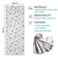 thumbnail image 2 of 70x26 Inch Yoga Towel, Sweat Absorbent Non-Slip Mat for Hot Yoga, Pilates & Fitness,Hummingbird Floral Heart White Pattern, 2 of 5