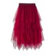 thumbnail image 3 of Women Tulle Skirt Elastic Waist Mesh Long Paragraph Skirt Dress Ballet Prom Party Tulle Tutu A-line Midi Skir Bean, 3 of 3