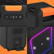 Skullcandy Stomp Portable Bluetooth Speaker, Waterproof, LED Lighting, USB Rechargeable, Black