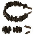 thumbnail image 2 of Unique Bargains 1 Pc Fashion Elegant Pleated Headband for Women for Girls 5.91"x1.57" Brown, 2 of 4