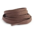 thumbnail image 2 of Santimon 2 Pairs Classic Waxed Flat Shoelace for Boots/ Sneakers/ Sport Shoes 59" Coffee, 2 of 7