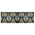 thumbnail image 6 of Yayeee Kitchen Valance Rod Pocket 54" x 18" Living Room Window Curtain, Green Peacock Pattern, 6 of 6