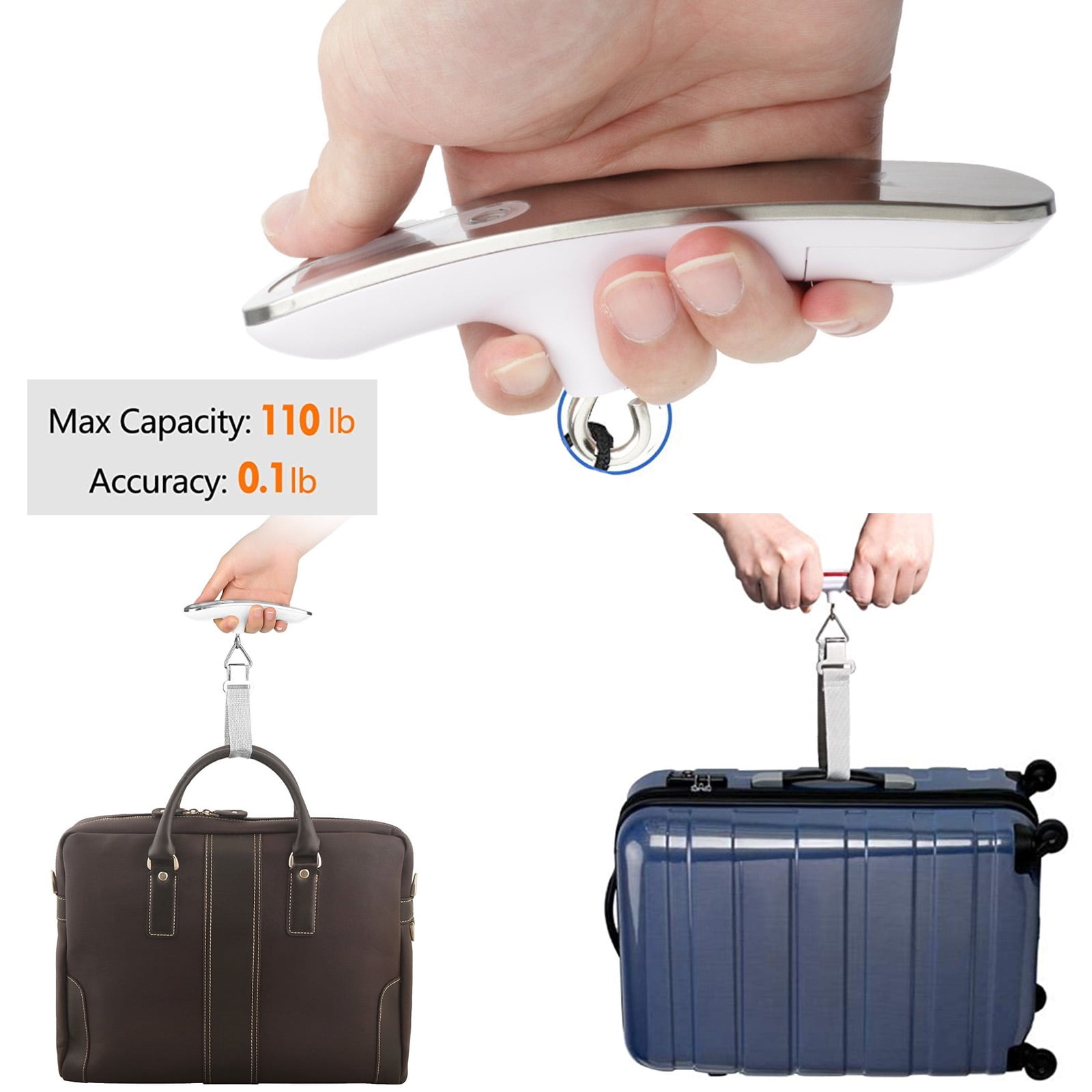 iMountek Luggage Scale Digital Handheld Luggage Scale Baggage Scale Travel Weight  Scale for Luggage with Backlit LCD Display 