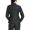 thumbnail image 2 of Anne Klein womens  One-Button Notch Collar Jacket, 10, Blue, 2 of 2