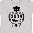 thumbnail image 4 of Inktastic Class of 2038 Grad with Diploma and Graduation Cap Boys or Girls Toddler T-Shirt, 4 of 5