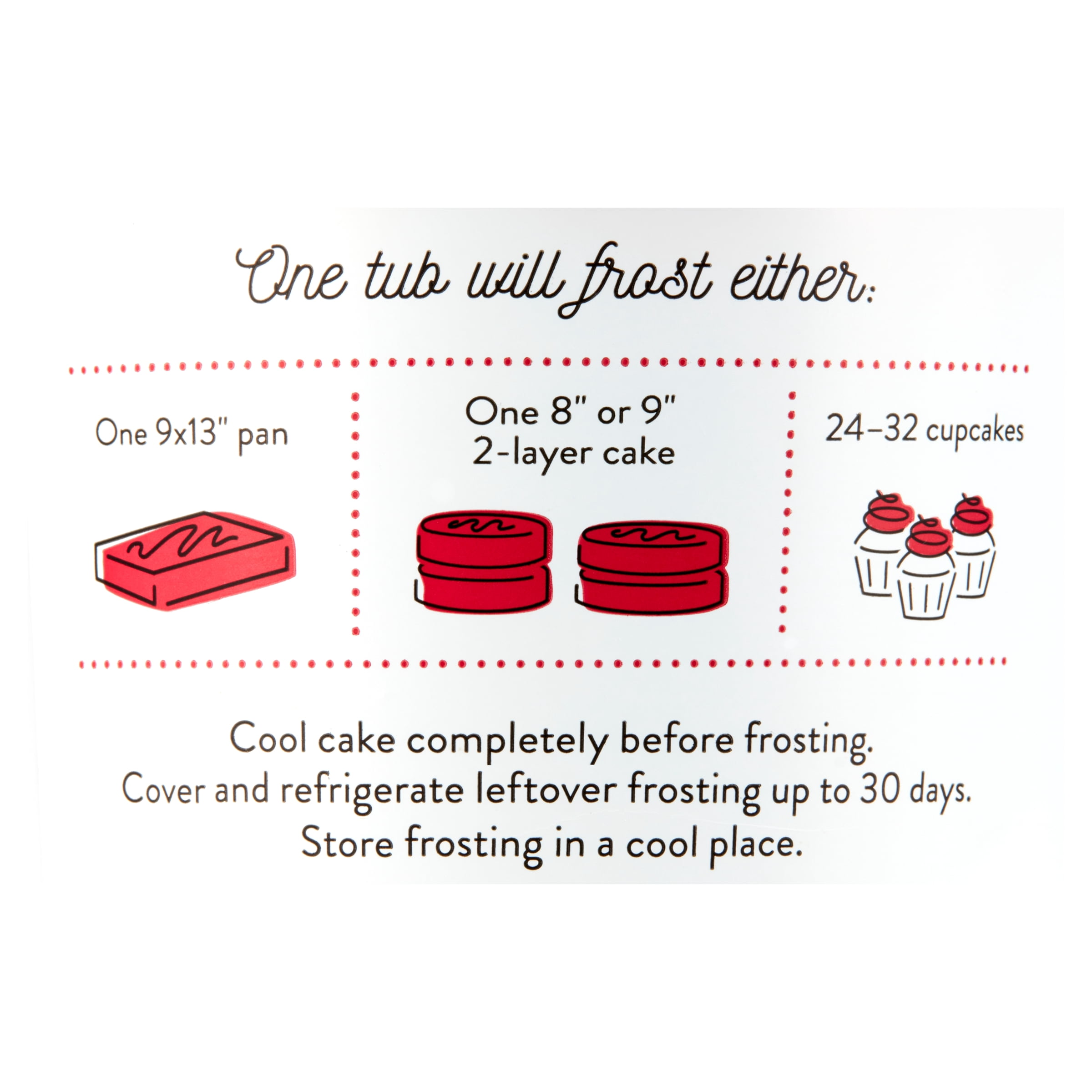 Almas Red Buttercream Frosting, Icing, 16 oz Tub