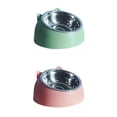 thumbnail image 1 of 2x Cat Dog Bowl Raised Tilted Elevated Non Slip Pet Container, 1 of 8
