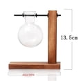 thumbnail image 4 of Terrario para plantas transparente con soporte de madera, soporte para jarrón de vidrio, soporte creativo de madera. Estilo1, 4 of 7