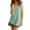 Mint Green, variant on SHenli Built In Bra Tank Tops for Women 3/4 Length Sleeve Button Down Shirts Lace Crochet Boho Spring Vacation Outfits Tees