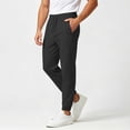 thumbnail image 2 of cfhntfmh Mens Casual Joggers Pants Elastic Waist Drawstring Workout Pants with Pockets Loose Athletic Pants (Black,Medium), 2 of 5