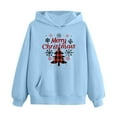 thumbnail image 4 of Royal Blue Garçon Fille Enfants Garçon Fille Col Rond Hauts Ensemble à Capuche Chandail en Molleton 2 Pcs Survêtements pour Enfant Manches Track Gym Match Festival Noël Détente 2 Pcs Survêtements 3 Ans, 4 of 8