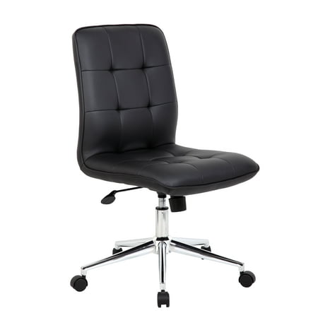 UPC: 0751118330014 | Boss Office & Home Donna Modern Vinyl Desk Chair  Multiple Colors