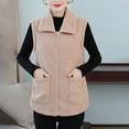 thumbnail image 2 of RYDCOT Womens Fuzzy Sherpa Fleece Vest Cozy Sleeveless Jacket Full Zip Faux Shearling Waistcoat with Pockets Fall Winter Outerwear Vests Sale or Clearance, 2 of 5