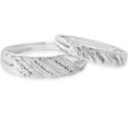 thumbnail image 1 of 1/4ct His & Hers Diamond Ring Set 10K White Gold, 1 of 1
