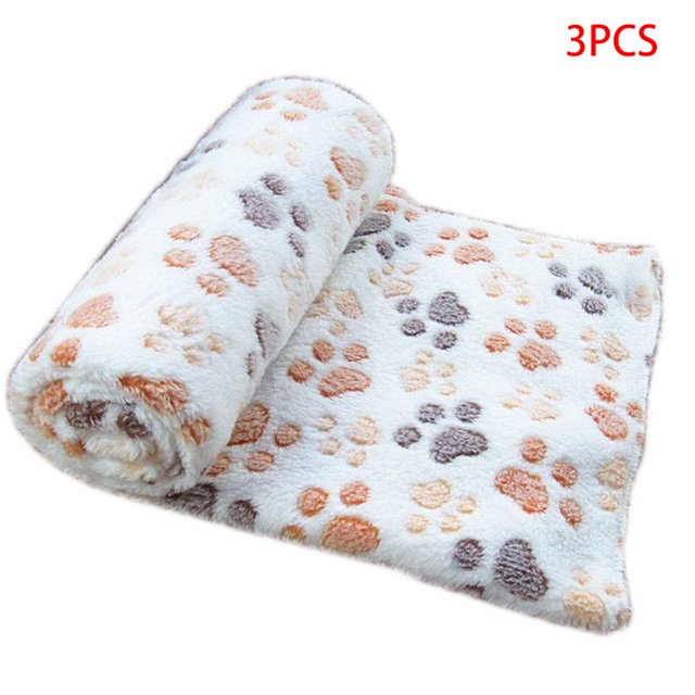 3 Pcs Couverture en Molleton Douce et Chaude pour Animaux de Compagnie, Tapis de Lit, Coussin pour Chien, Chat, Chiot