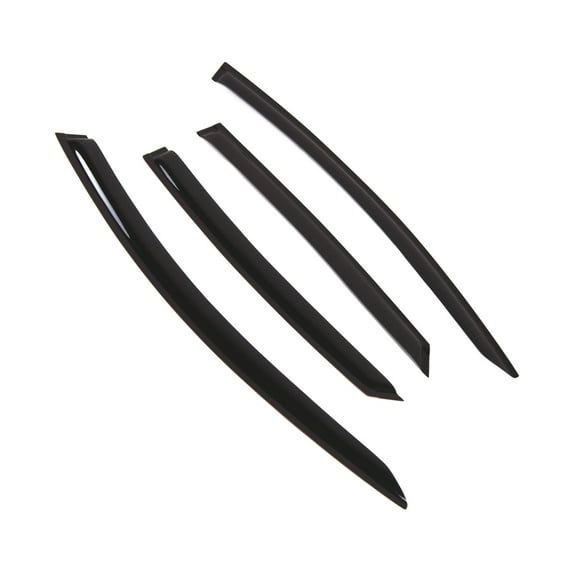 Tuningpros WD2-797 Outside Mount Window Visor Deflector Rain Guard Dark Smoke 4 Pcs Set For 2013-2016 Ford Fusion