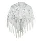 thumbnail image 3 of Bufanda para mujer, capa de noche, bufanda informal, ligera, elegante, con lentejuelas, bufanda nupcial, chal de lentejuelas, capa para fiesta, noche, Plata blanca, 3 of 7