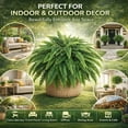 thumbnail image 5 of 2026 New Boston Ferns Artificial Plants Outdoor, 38/60/88 Leaves Silk Artificials Ferns, UV Resistant Zero Maintenance Faux Bush For Garden Patio, 5 of 9