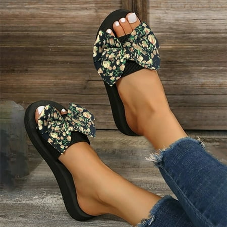 

Women s Ladies Fashion Casual Solid Open Toe Platforms Sandals Beach Shoes Black 6.3238