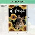 thumbnail image 5 of Sunflowers Boxer House Flag Dog Floral Spring Summer Decor Flag for Outdoor Yard Double Side 28X40 Inch Style 2, 5 of 6