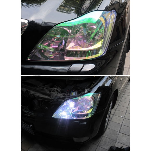 LITINKIMI 1Set Car Tint Film Transparent PVC for Car Headlights Fog Lights 120cm x 30cm