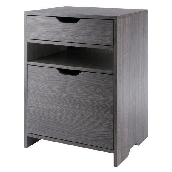 Winsome Nova Filing Storage Cabinet, Charcoal Finish