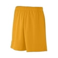 thumbnail image 2 of Augusta L Mini Mesh League Shorts Gold 733, 2 of 2