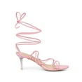thumbnail image 3 of BLISSFUL STEP Women's Lace Up Open Toe Strappy Stiletto Heels Sandals, 3 of 7