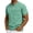 Green, variant on Distressed Henley Shirts for Men Vintage Classic Fit Short Sleeve 1/4 Button V Neck Washed Denim T-Shirts Retro Acid Wash Solid Tee Top with Pocket