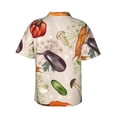thumbnail image 3 of Disketp Hawaiian Shirts For Men,Cute Vegetables Print Mens Casual Short Sleeve Button Down Shirts Beach Shirt, 3 of 8