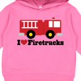 thumbnail image 3 of Inktastic I Heart Firetrucks Toddler Hoodie, 3 of 4