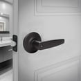 thumbnail image 2 of Design House Delavan Interior Bed/Bath Hall/Closet Privacy Door Handle, Matte Black, 2 of 15
