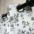 thumbnail image 3 of Ambesonne Vintage Grommet Curtain, New Modern Art, 50" x 120", White and Black, 3 of 6