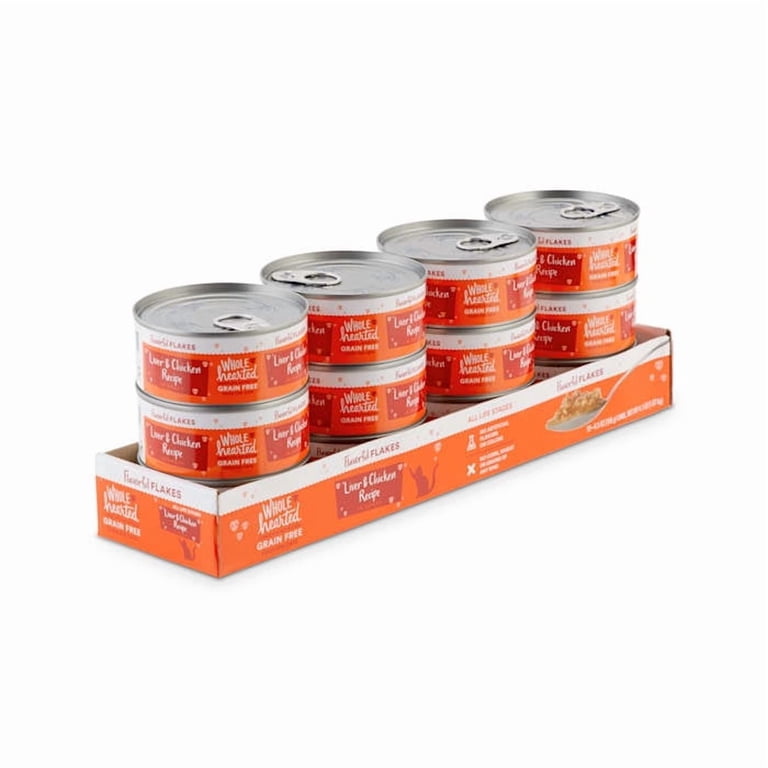 WholeHearted Grain-Free Chicken & Liver Flakes Wet Cat Food, 12 Pack photo 4