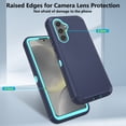 thumbnail image 5 of Asuwish Compatible with Samsung Galaxy S24 Plus S24+ 5G Phone Case Hybrid Rugged Shockproof Hard Protective Drop Proof Full Body Heavy Duty Mobile Cell Cover for S24Plus 24S + S 24+ Women Men Blue, 5 of 9