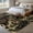 Forest Green Hunter Green, variant on Area Rug for Living Room, Green Brown Black Non-Slip Indoor Large Carpet for Bedroom/Dining Room, Vintage Farmhouse Abstract Patterned Washable Low-Profile Rectangle Floor Runner Rugs - 6 x 9 Ft