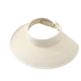 thumbnail image 2 of Women's Sun Visor Hats Wide Brim Straw Beach Hat Ponytail Hats for Women Foldable Floppy Beige One Size, 2 of 6