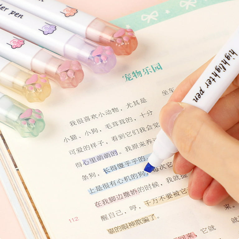 Cute Highlighter Pen Set, Cute Markers Writing