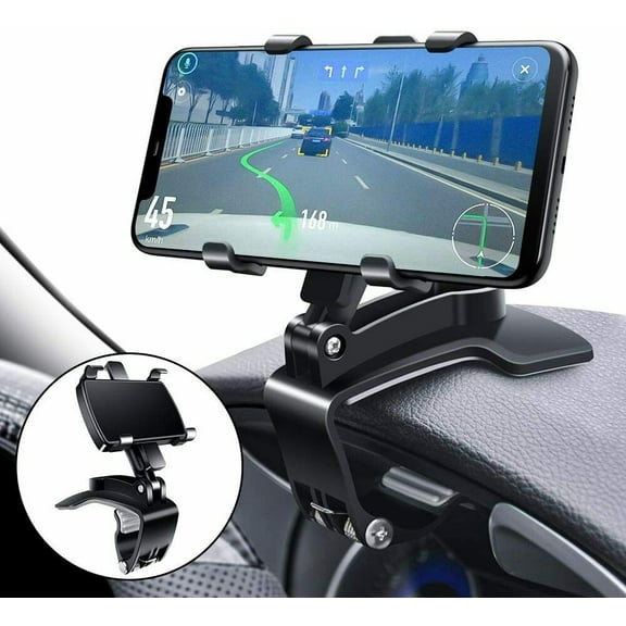 Car Phone Mount 360 Degree Rotation Dashboard Cell Phone Holder for Car Clip Mount Stand