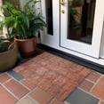 thumbnail image 6 of Addison Rugs Chantille Indoor/Outdoor Transitional Patchwork Salmon Washable Rectangle Rug, 1'8" x 2'6", 6 of 6