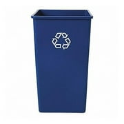 Rubbermaid Commercial FG395973BLUE 50 gal. Plastic Square Recycling Container - Blue
