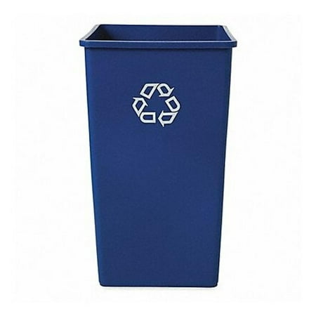 Rubbermaid Commercial FG395973BLUE 50 gal. Plastic Square Recycling Container - Blue