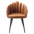thumbnail image 4 of Vanguard Vegan Leather Dining Chair-EEI-4678-BLK-TAN, 4 of 7