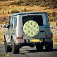 thumbnail image 3 of Fotbe Avocado With Leaf And Flower Spare Tire Cover Thickening Universal Fit for Jeep, Trailer, RV, SUV, Truck, Tough Tire Wheel Soft Cover-15 inch, 3 of 8